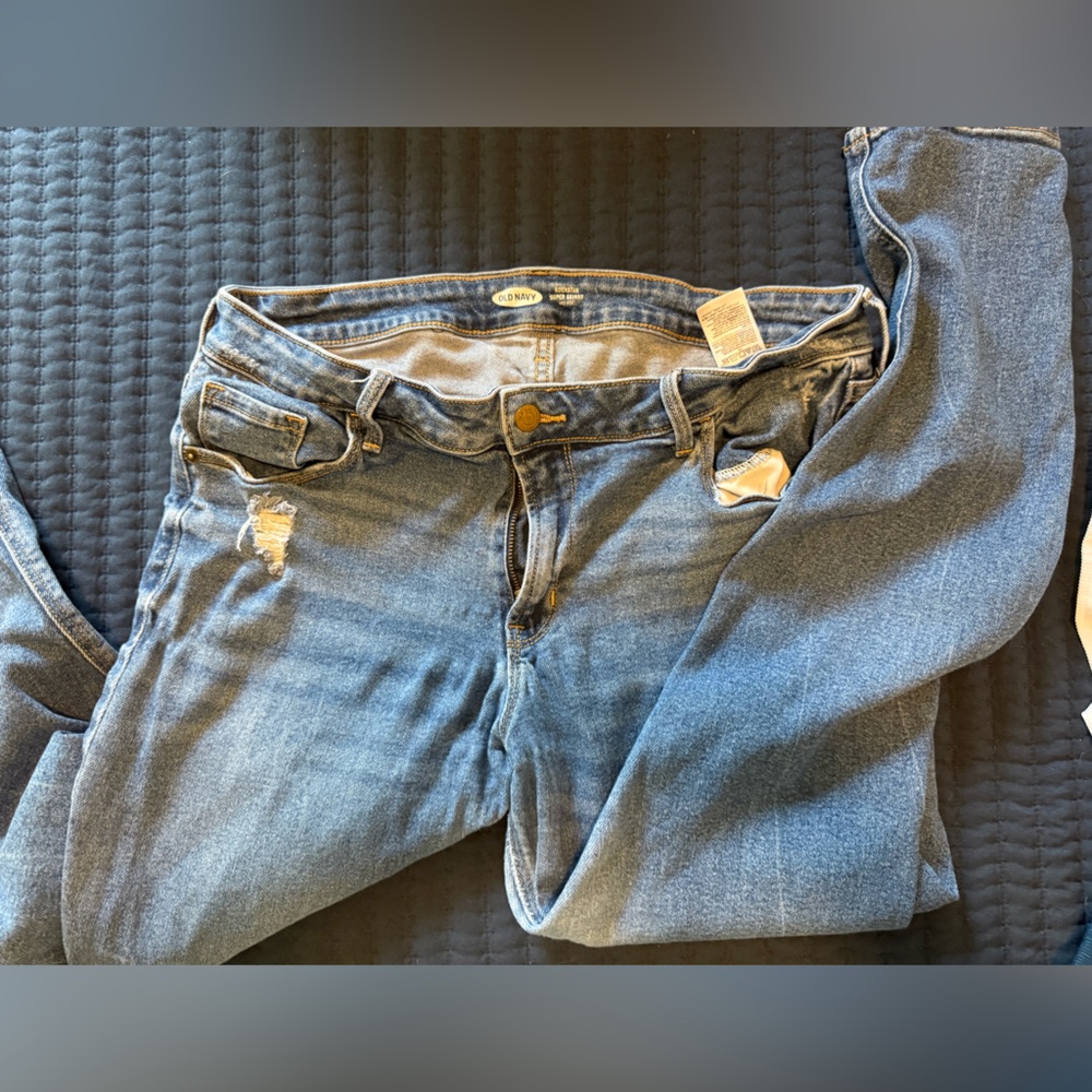 Old Navy Light Blue Ripped Jeans